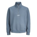 JACK & JONES PLUS Soho Sweatshirt Med Lynlås - Blue Mirage