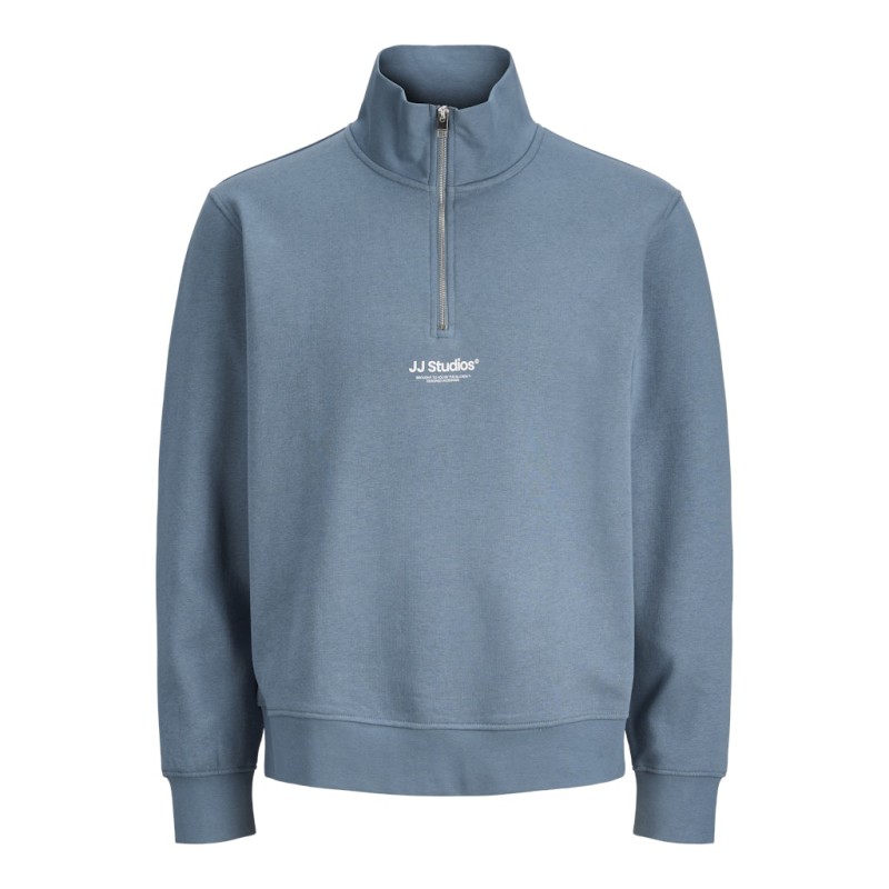 JACK & JONES PLUS Soho Sweatshirt Med Lynlås - Blue Mirage