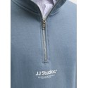 JACK & JONES PLUS Soho Sweatshirt Med Lynlås - Blue Mirage