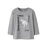 NAME IT Mini Bryso L/S Regular Top - Grey Melange