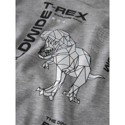 NAME IT Mini Bryso L/S Regular Top - Grey Melange