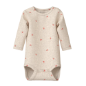 NAME IT Baby Berries L/S Bodystocking - Peyote Melange