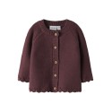 NAME IT Baby Balsalmi L/S Strik Cardigan - Oxblood Red
