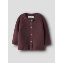 NAME IT Baby Balsalmi L/S Strik Cardigan - Oxblood Red