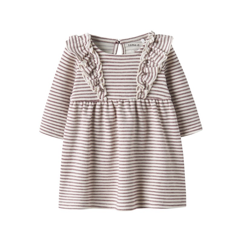 NAME IT Baby Bripa L/S Kjole   Oxblood Red