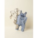 NAME IT Baby Ben Baggy Denim Overalls - Medium Blue Denim