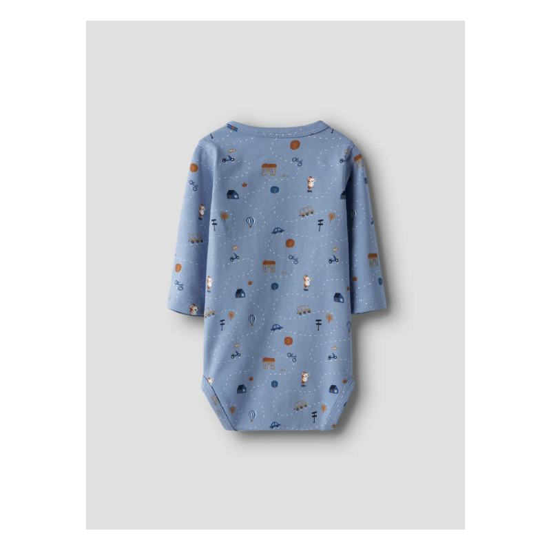 NAME IT Baby Bocar L/S Bodystocking - Endless Sky