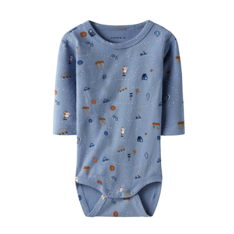 NAME IT Baby Bocar L/S Bodystocking - Endless Sky