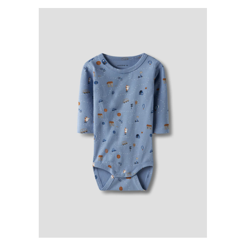 NAME IT Baby Bocar L/S Bodystocking - Endless Sky