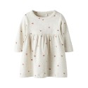 NAME IT Baby Berries L/S Kjole - Peyote Melange