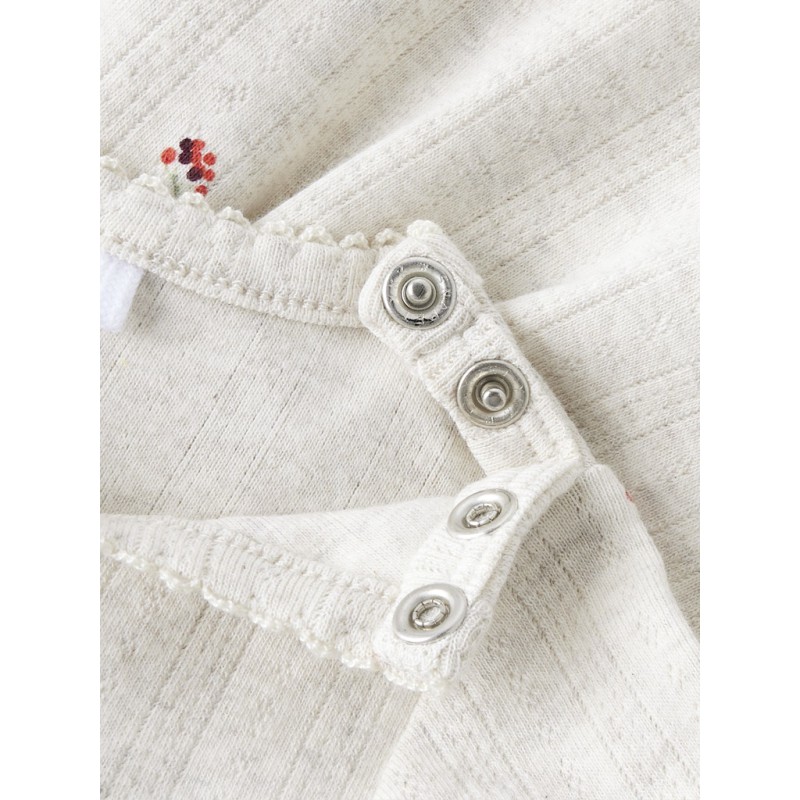 NAME IT Baby Berries L/S Kjole - Peyote Melange