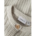 NAME IT Baby Tilla L/S Strik Cardigan - Cloud Dancer