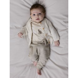 NAME IT Baby Tilla L/S Strik Cardigan - Cloud Dancer