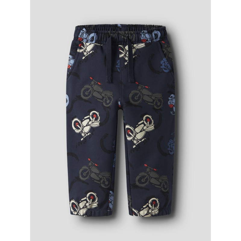NAME IT Mini Brett Motorcycle Sweatpants - Navy Blazer