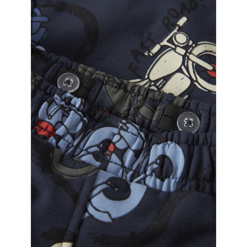 NAME IT Mini Brett Motorcycle Sweatpants - Navy Blazer