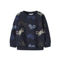 NAME IT Mini Brett L/S Motorcycle Sweatshirt - Navy Blzer