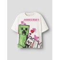NAME IT Kids Jyra Minecraft S/S Regular T-shirt - Cloud Dancer