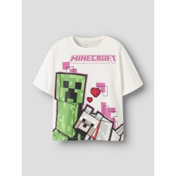 NAME IT Kids Jyra Minecraft S/S Regular T-shirt - Cloud Dancer
