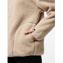 PIECES Sadia L/S Teddy Med Zip - Silver Gray