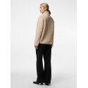 PIECES Sadia L/S Teddy Med Zip - Silver Gray