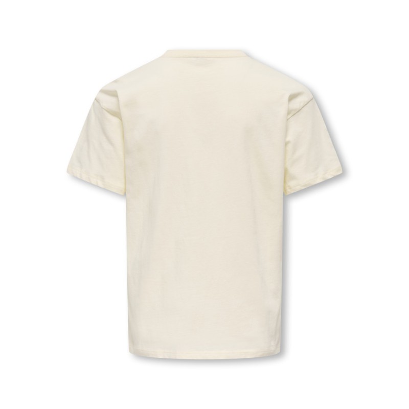 KDIS ONLY Carina S/S Løs Print T-shirt - Tofu