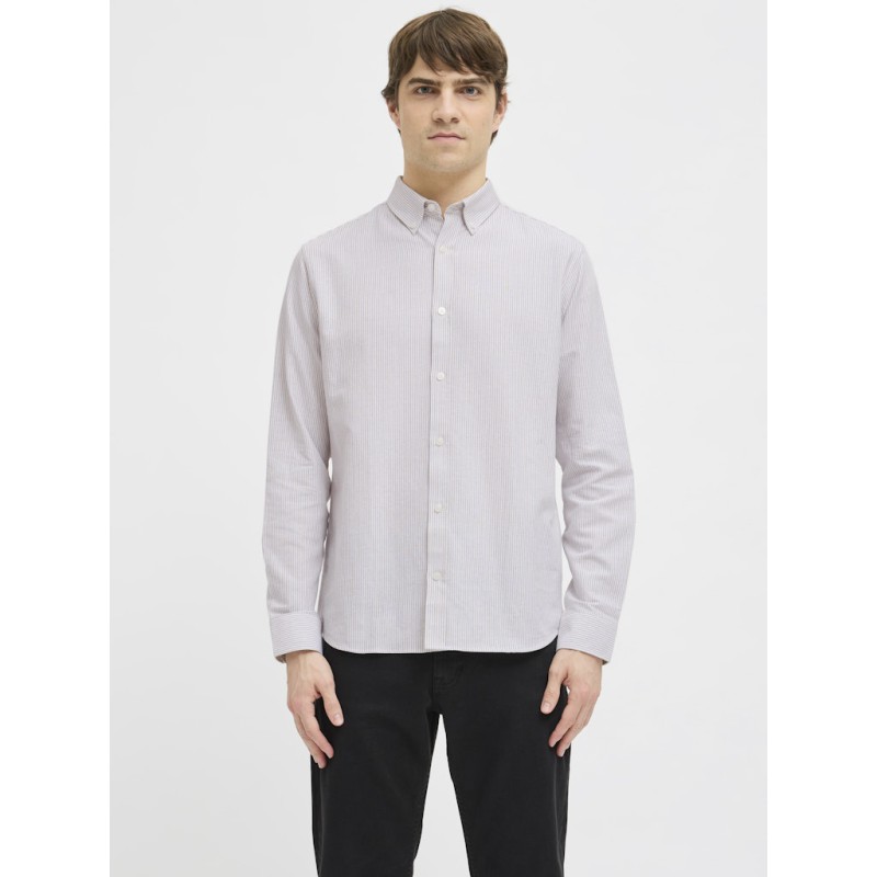 JJ REBEL Oscar L/S Skjorte - Crockery