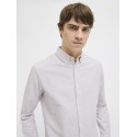 JJ REBEL Oscar L/S Skjorte - Crockery
