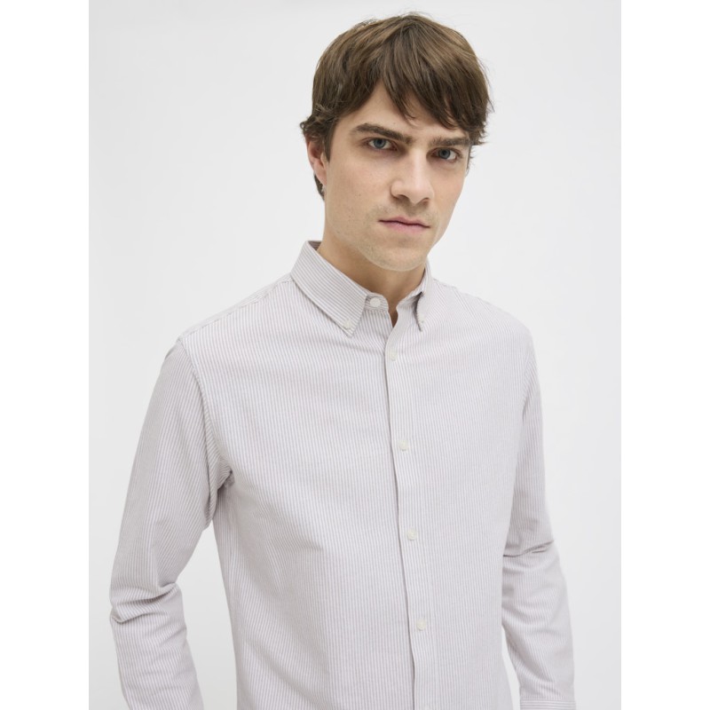 JJ REBEL Oscar L/S Skjorte - Crockery