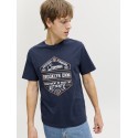 JJ REBEL Paxton S/S T-shirt - Navy Blazer