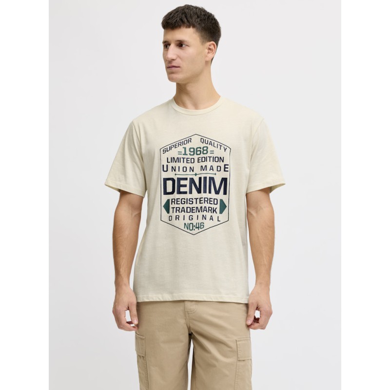 JACK & JONES Paxton S/S T-shirt - Whitecap Gray