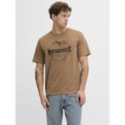 JACK & JONES Theo S/S T-shirt - Coca Mocha