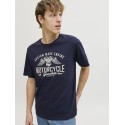 JACK & JONES Theo S/S T-shirt - Navy Blazer