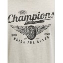 JACK & JONES Theo S/S T-shirt - White Melange