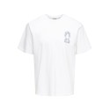 ONLY & SONS Fred Relaxed S/S Print T-shirt - Bright White / Conichiwa Toad