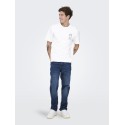 ONLY & SONS Fred Relaxed S/S Print T-shirt - Bright White / Conichiwa Toad