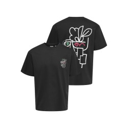 ONLY & SONS Fred Relaxed S/S Print T-shirt - Sort