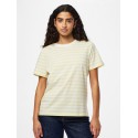 PIECES Ria S/S Stribet T-shirt -  French Vanilla