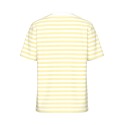 PIECES Ria S/S Stribet T-shirt -  French Vanilla