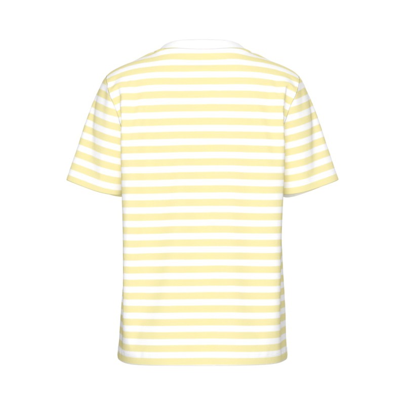 PIECES Ria S/S Stribet T-shirt -  French Vanilla