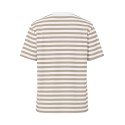 PIECES Ria S/S Stribet T-shirt - Silver Mink