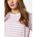 PIECES Ria S/S Stribet T-shirt - Winsome Orchid