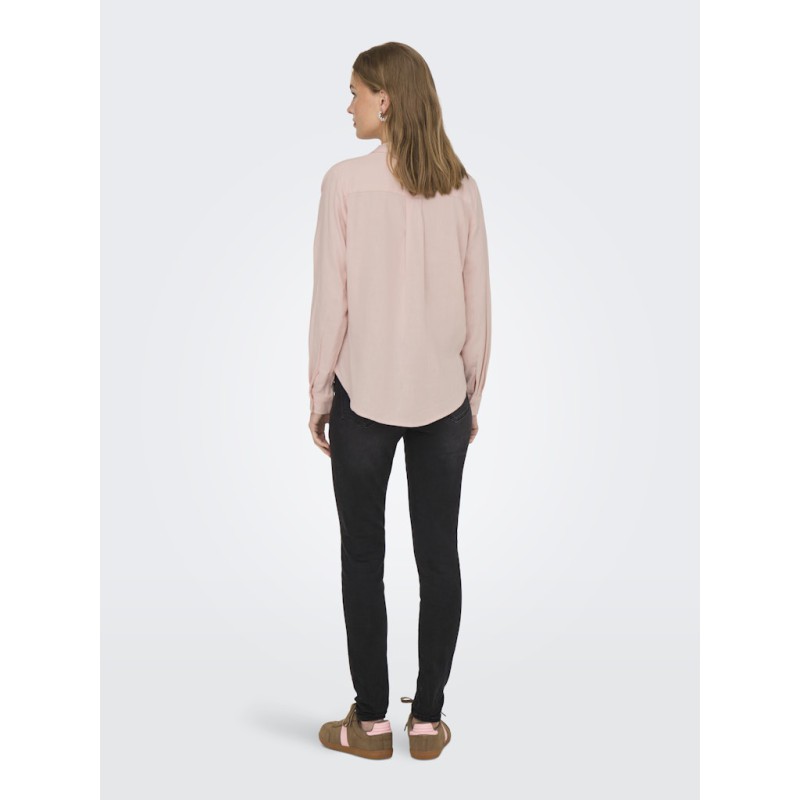 JDY Maka L/S Hør Skjorte - Chalk Pink