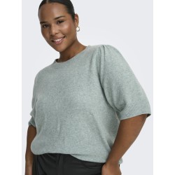 ONLY CARMAKOMA Rica s/4 strik Pullover - Chinois Green