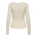 ONLY Ella L/S Ruching Bluse - Birch