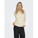 ONLY Ella L/S Ruching Bluse - Birch