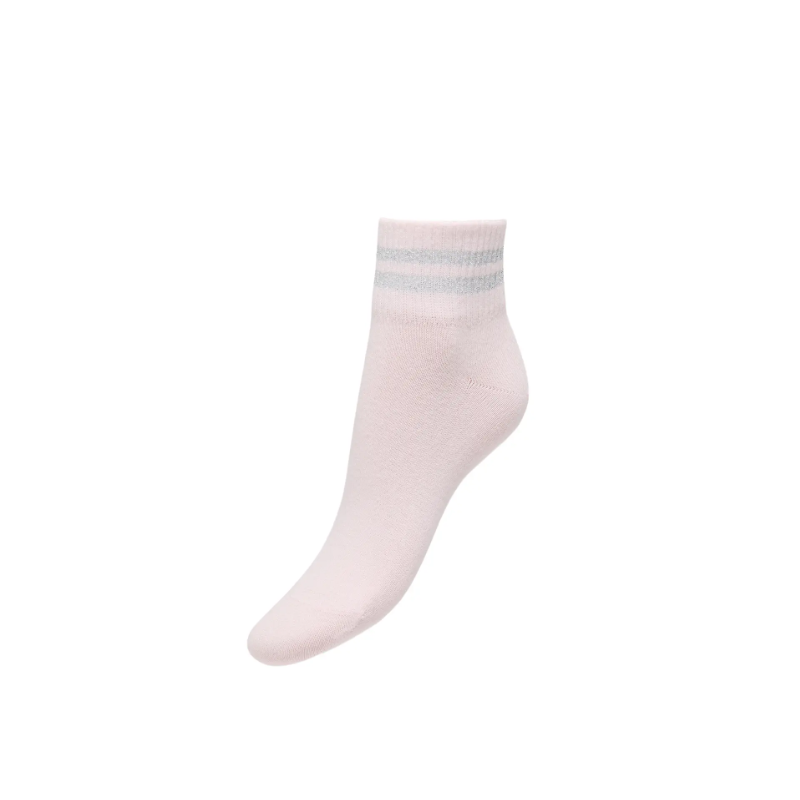 ONLY Allegra Tennis Stribet Strømper - Chalk Pink