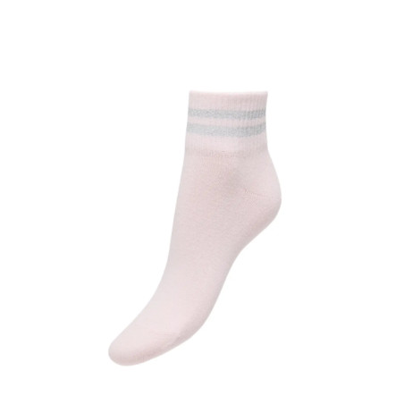 ONLY Allegra Tennis Stribet Strømper - Chalk Pink