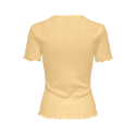 ONLY Tenna Rund Hals S/S Top - Sunlight