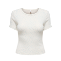 ONLY Madison S/S Rund hals Baby T-shirt - Cloud Dancer / Flower Winter Sky
