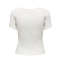 ONLY Madison S/S Rund hals Baby T-shirt - Cloud Dancer / Flower Winter Sky